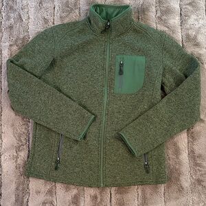 Swiss Tech Men's Forest Green Fleece Jacket